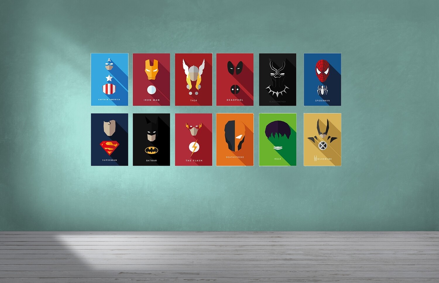 Marvel DC Poster Collection of 12
