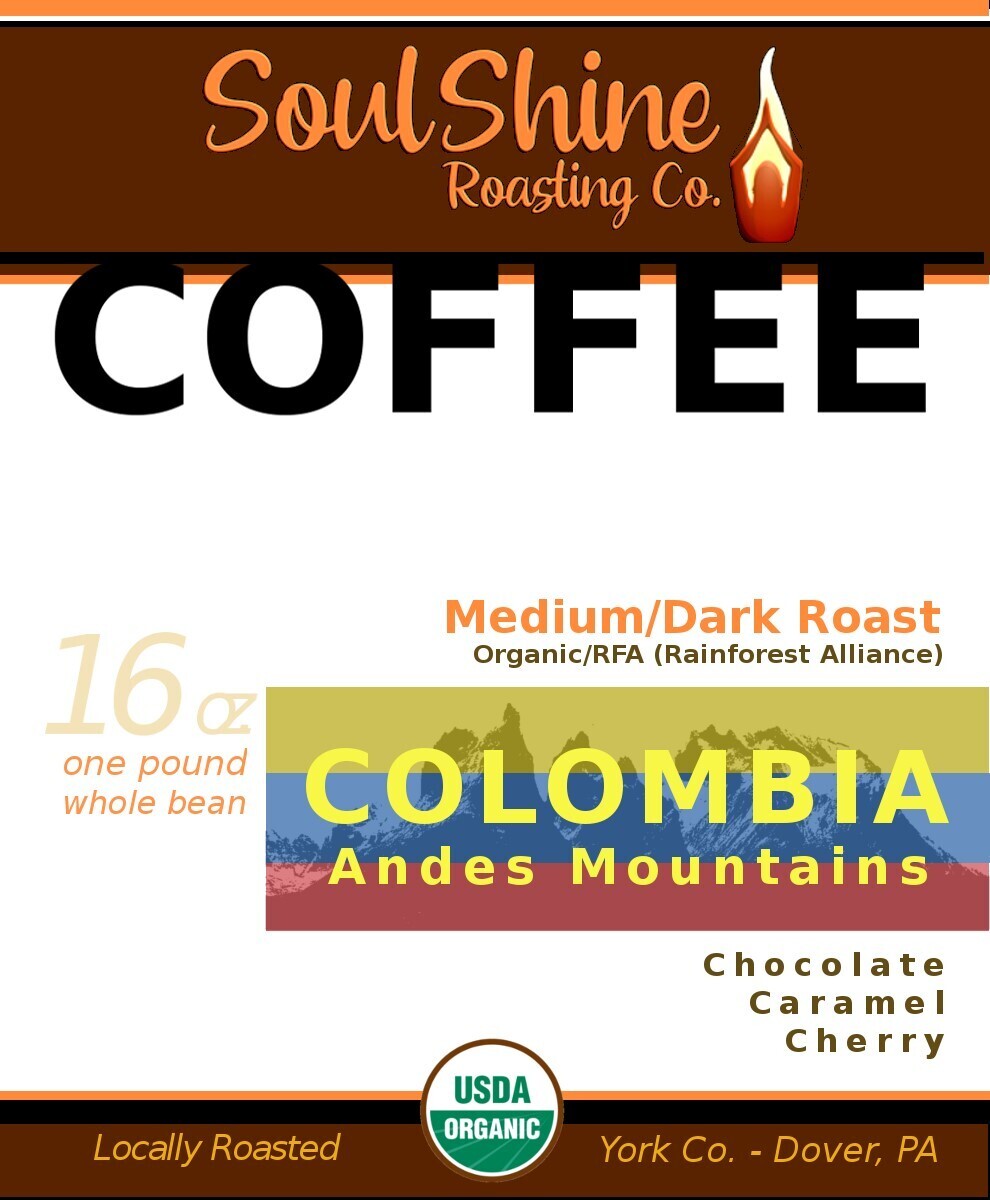 Colombia Andes Mountains Organic