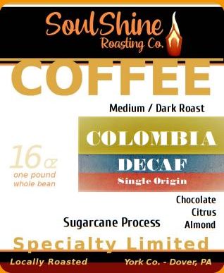 Colombia  Sugarcane Decaffeinated