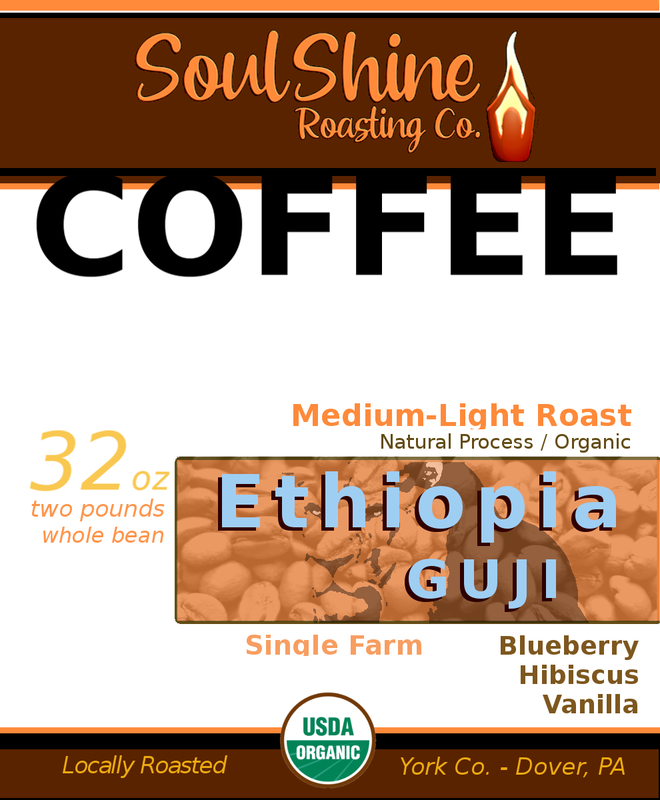 Ethiopia Guji Natural / Organic 2 lb.