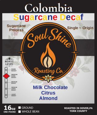 Colombia  Sugarcane Decaffeinated
