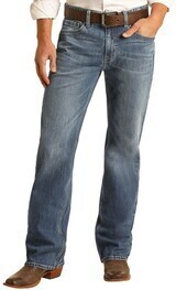 VINTAGE '46 RELAXED FIT STRETCH STRAIGHT BOOTCUT JEANS