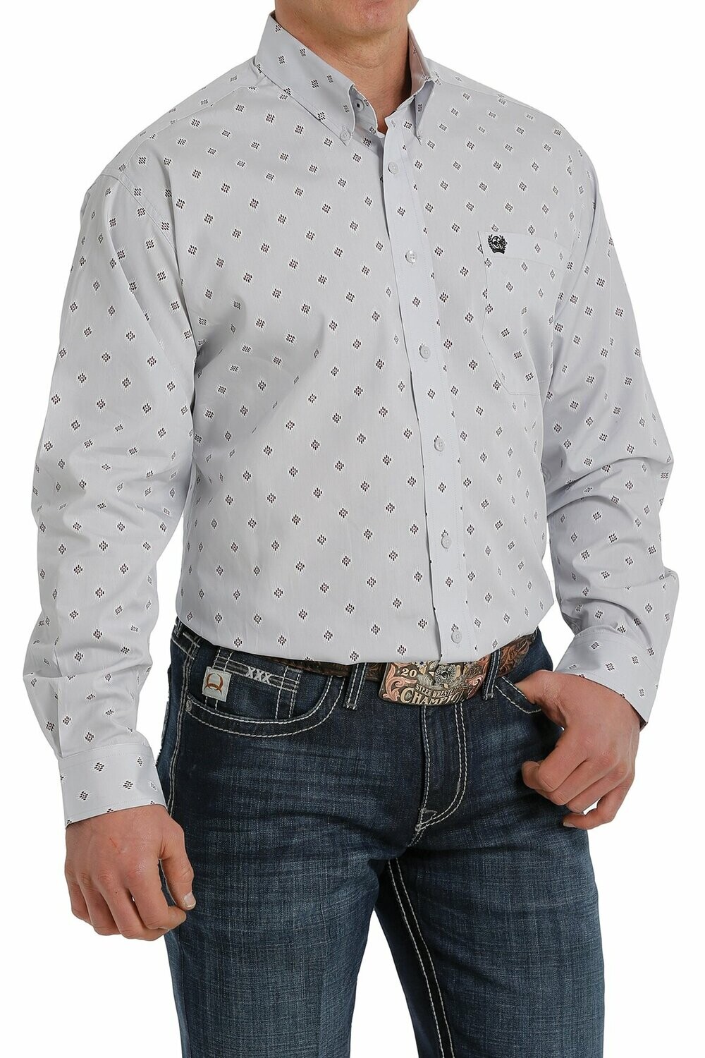 CINCH LIGHT GREY GEO PRINT