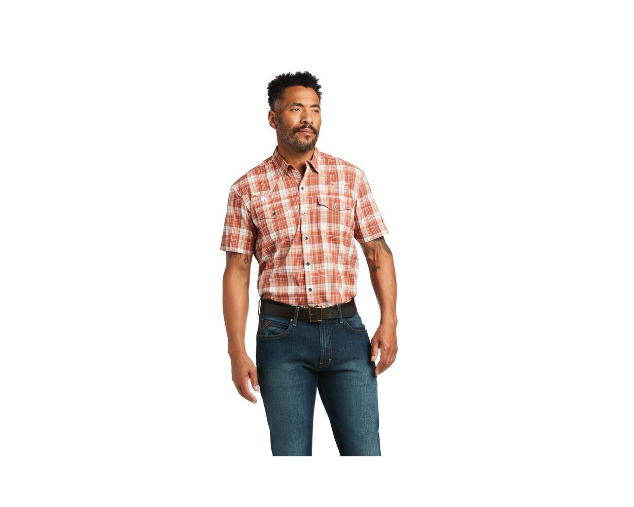Ariat Men's Plaid Venttek Short Sleeve Shirt