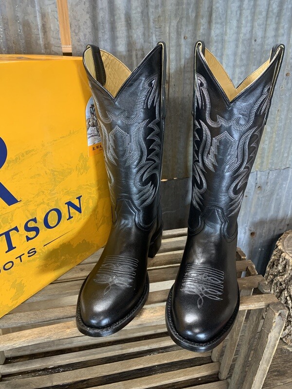 R. Watson Black Sinatra Cowhide
