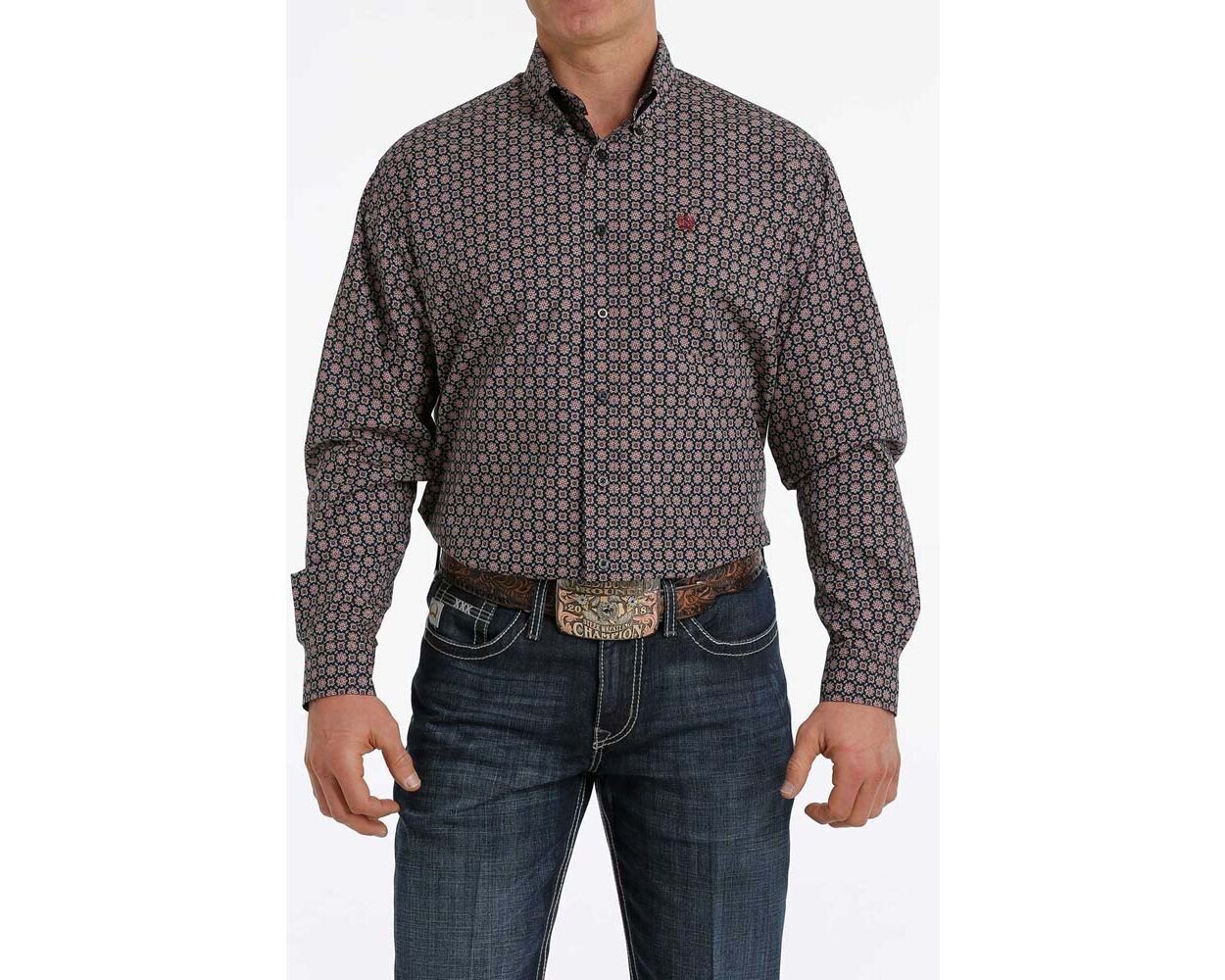 Cinch Men's Classic Fit Long Sleeve Button Down Shirt