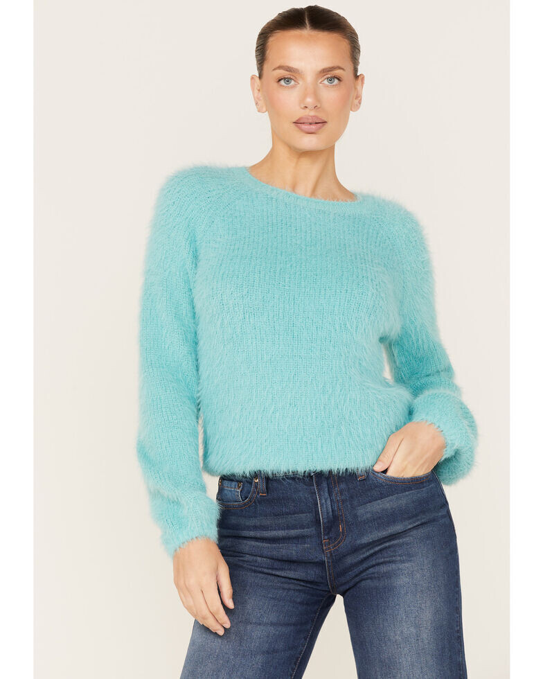 TURQ Fuzzy Knit Sweater