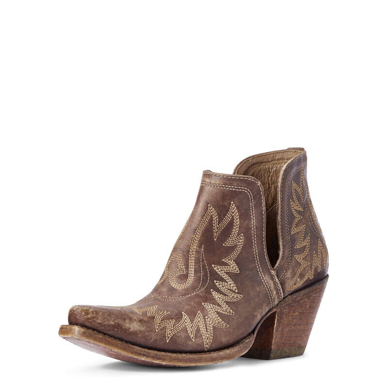 Dixon Western Boot NATURALLY DISTRESSED BROWN