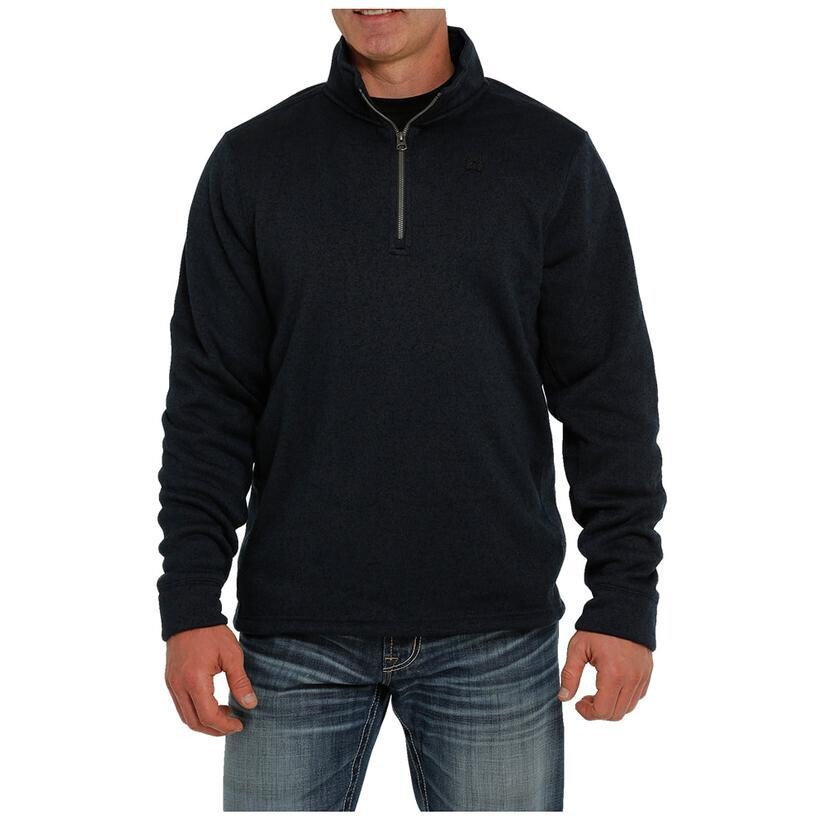 Cinch Navy Quarter Zip Pullover Men's Sweater