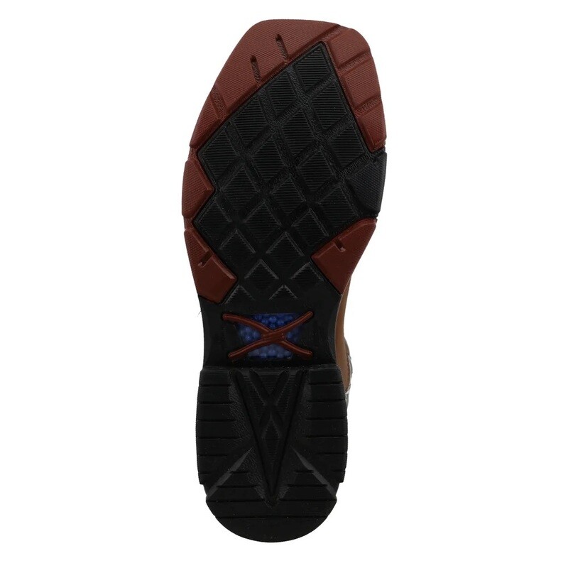 Twisted X 12" Men's Buffalo and Green-Blue Alloy Toe Work Boot
