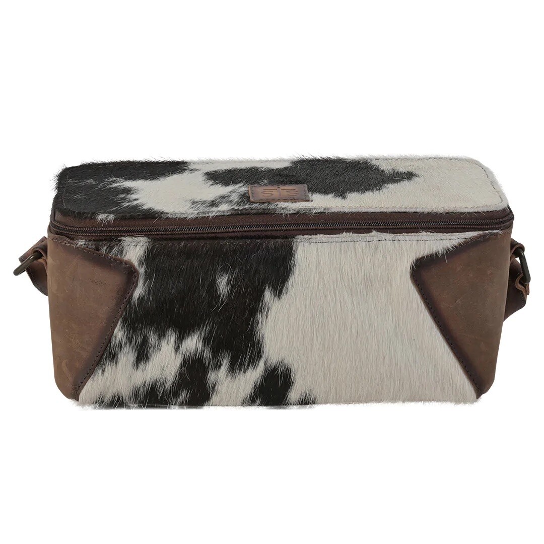 STS COWHIDE MADDI MAKEUP CARRY ALL