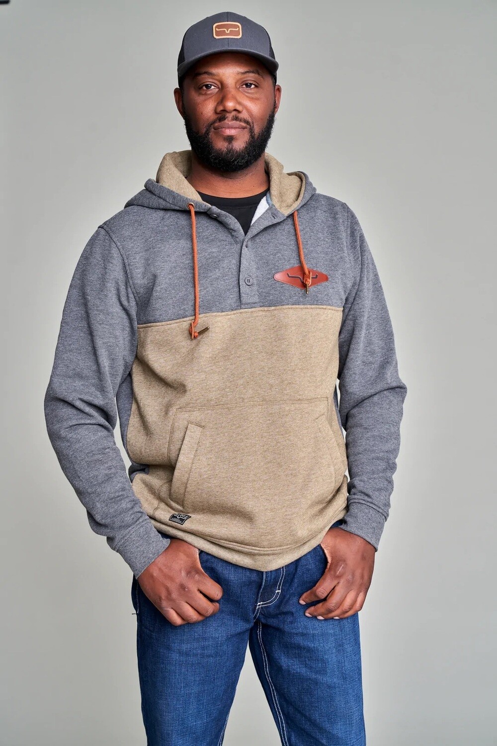 KIMES RANCH OGDEN CHARCOAL HEATHER HOODIE