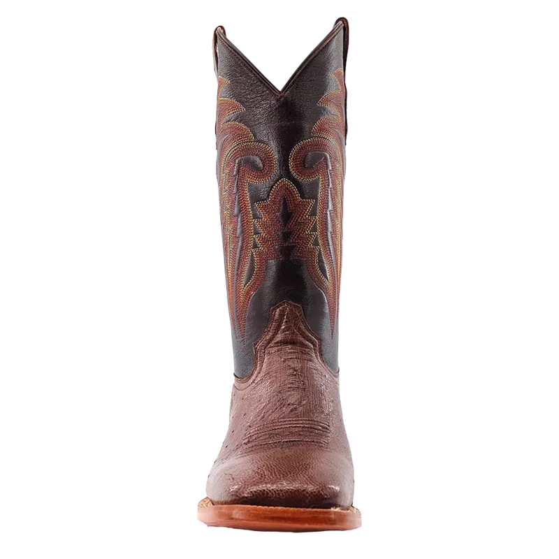 R. Watson Kango Tobacco Smooth Ostrich