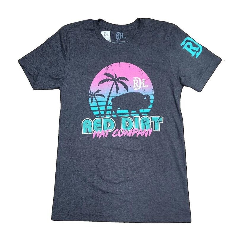 Dirt Miami Vice Dark Grey Tee Shirt Grey