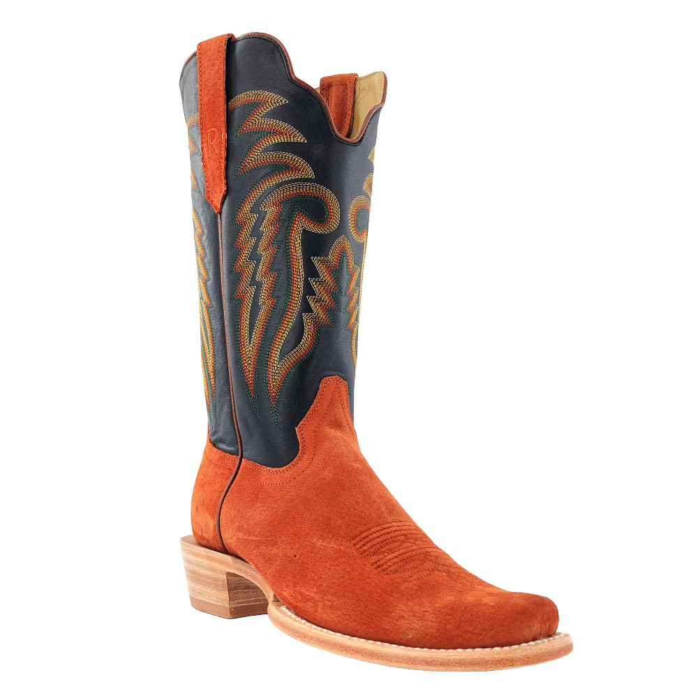R WATSON COGNAC BOAR COWBOY BOOTS