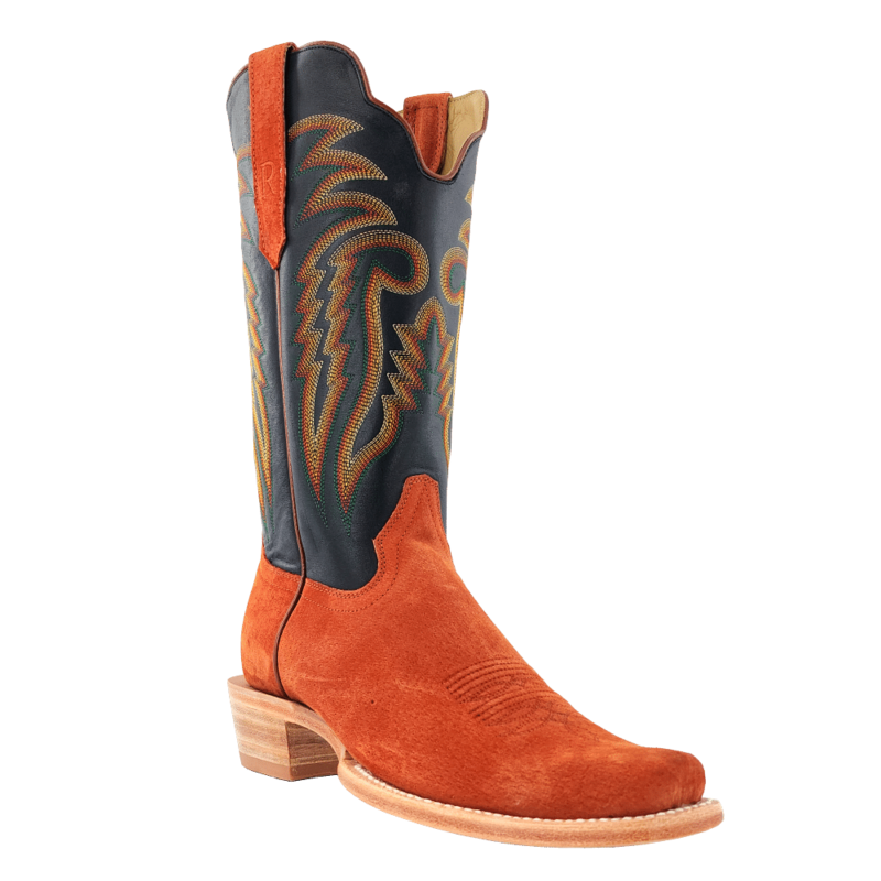 R WATSON COGNAC BOAR COWBOY BOOTS
