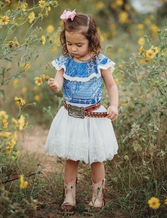 CHIFFON SKIRT - WHITE