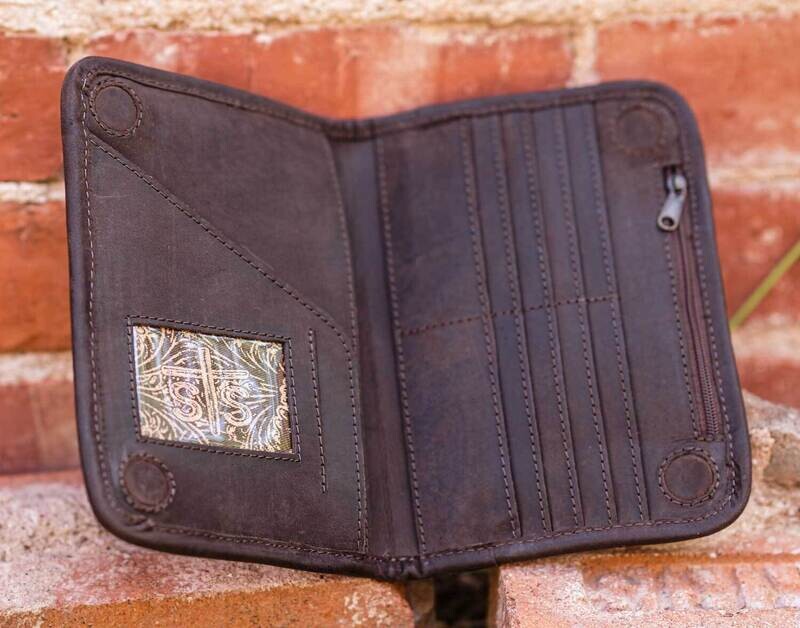 Crimson Sun Magnetic Wallet