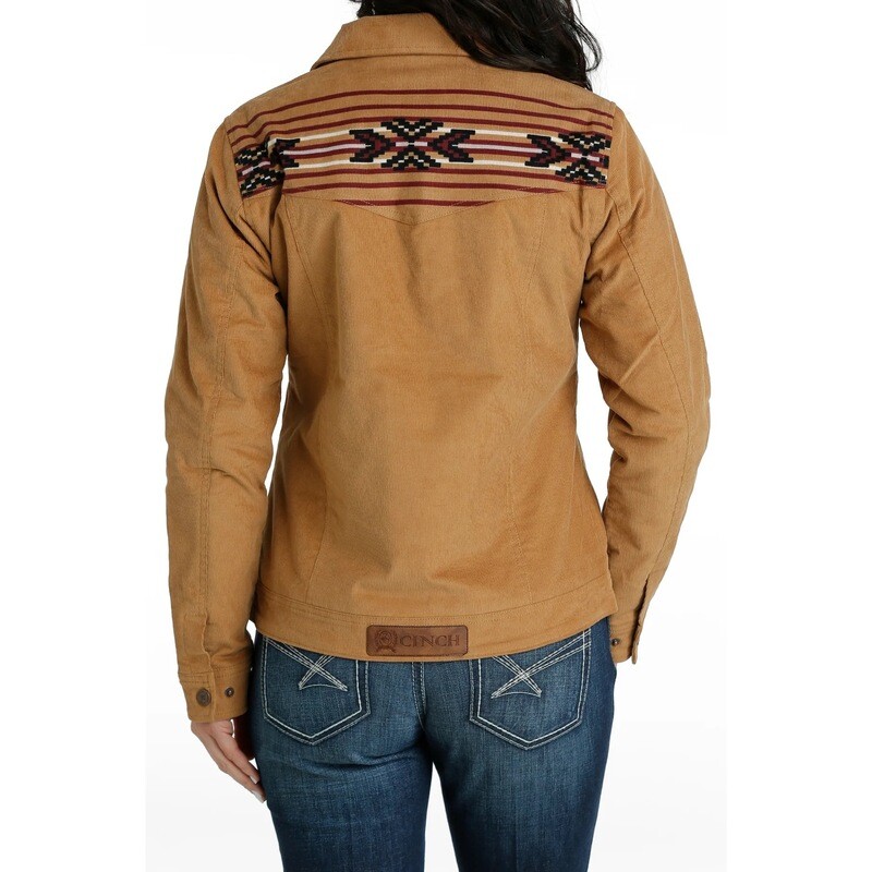 Cinch Ladies Brown Corduroy Trucker Jacket