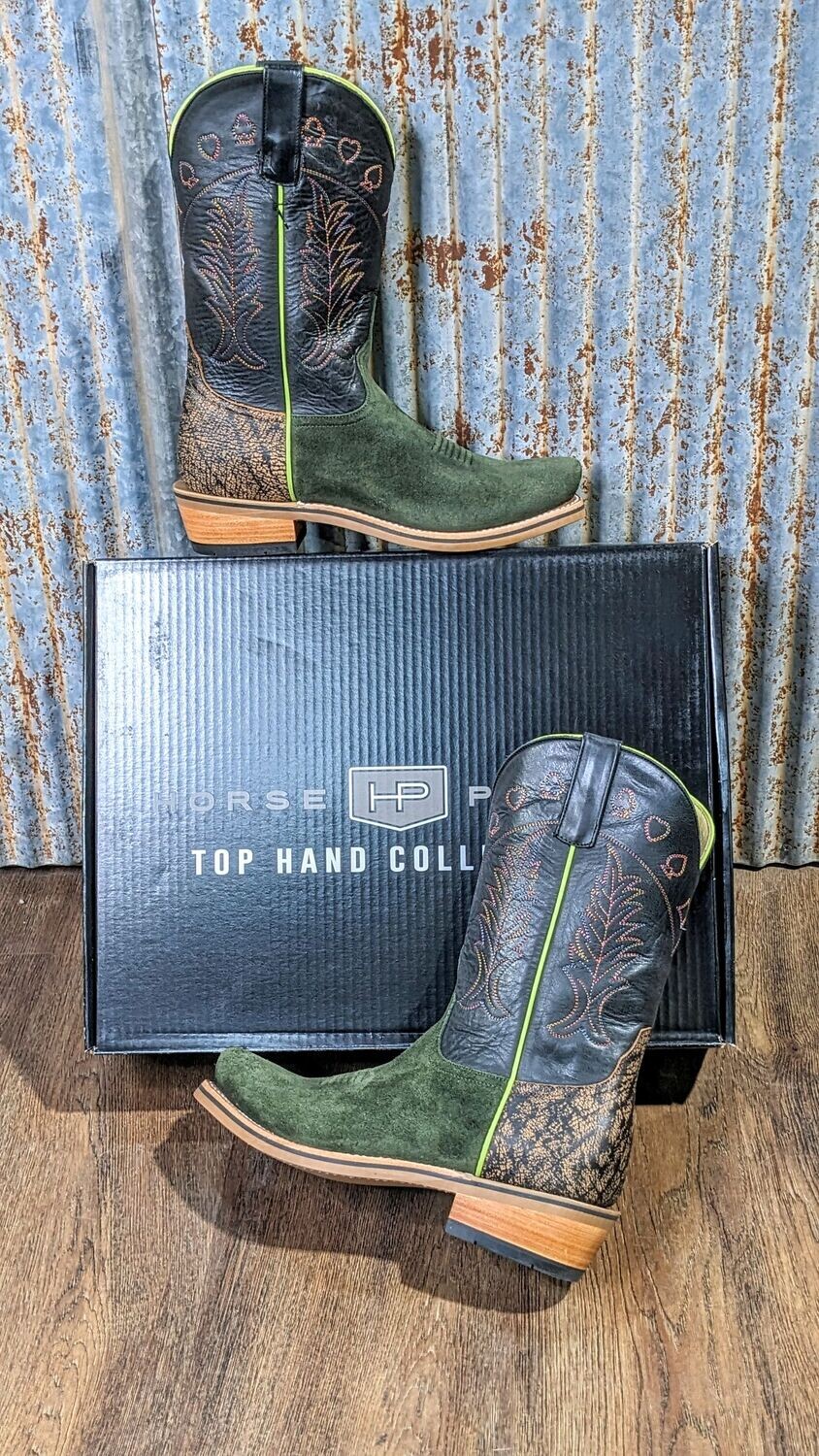 Waxy Commander Emerald Roughout Boot