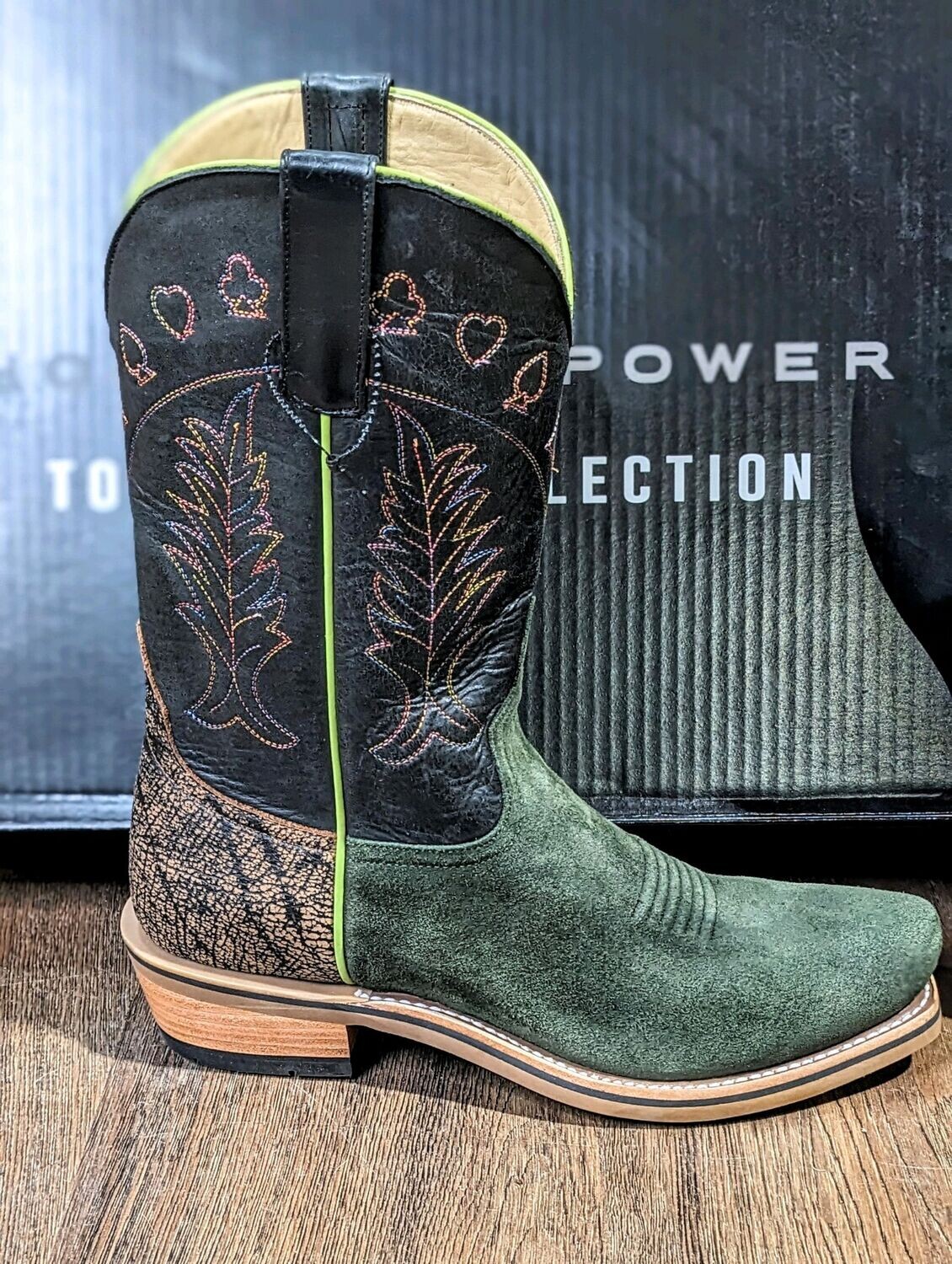 HORSEPOWER WAXY COMMANDER EMERALD ROUGHOUT BOOT