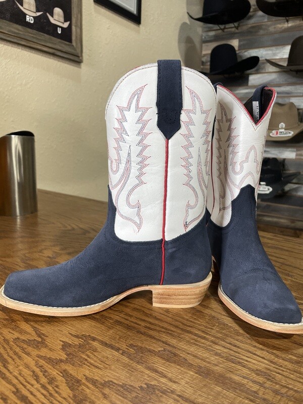 R. WATSON YOUTH NAVY ROUGHOUT BOOT