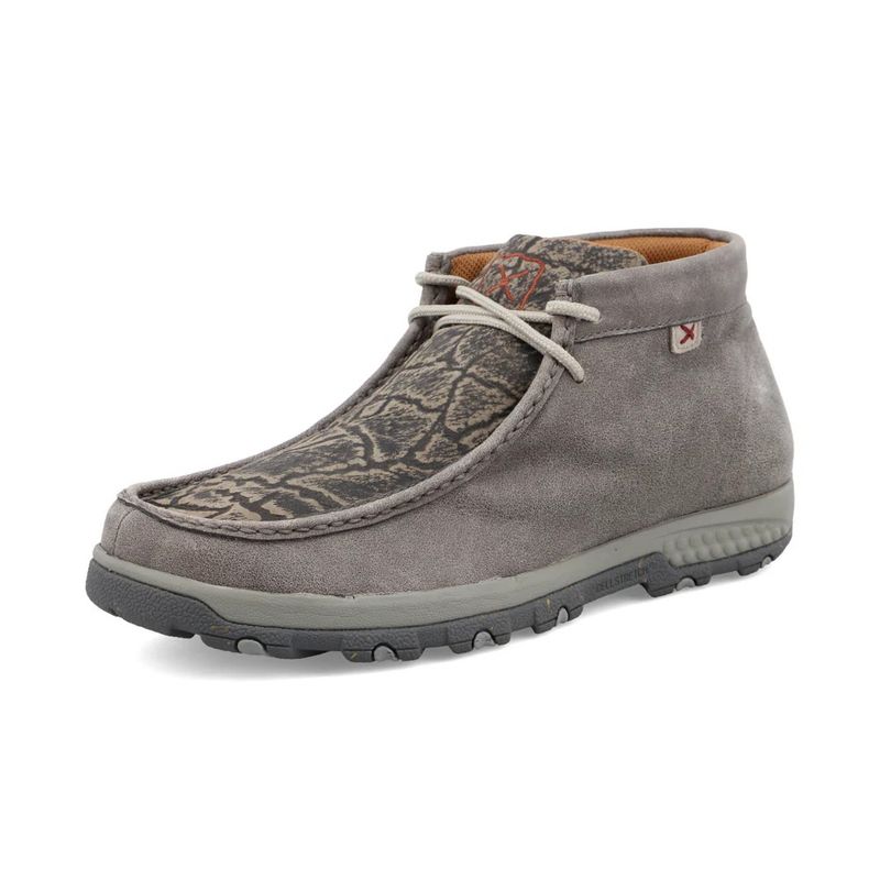 TWISTEDX MEN&#39;S CHUKKA DRIVING MOC - GRAY