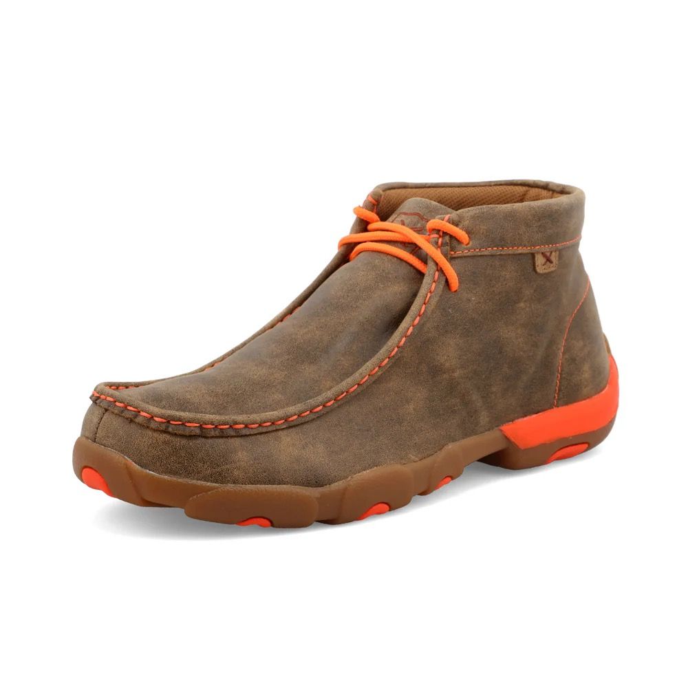 TWISTEDX MEN&#39;S CHUKKA DRIVING MOC - ORANGE