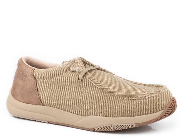 ROPER MEN&#39;S TAN CANVAS SHOE