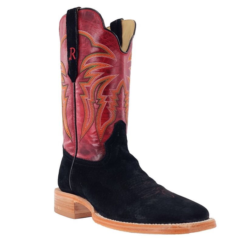 R WATSON WOMEN&#39;S BLACK BOAR BOOTS 7.5B