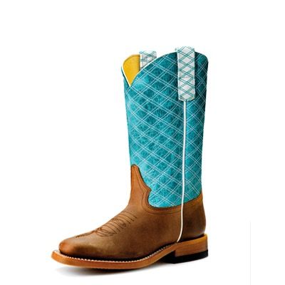 MACIE BEAN GIRL&#39;S TURQUOISE BARCELONA TOP BOOTS