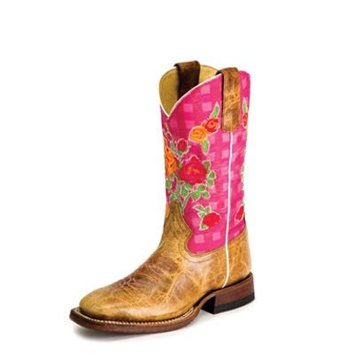 MACIE BEAN GIRL&#39;S PINK FLORAL BOOT