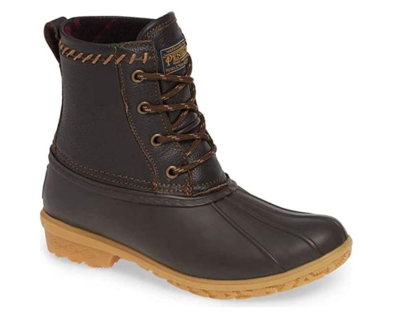 PENDLETON WOMENS LEATHER UPPER SHORT DUCK BOOT