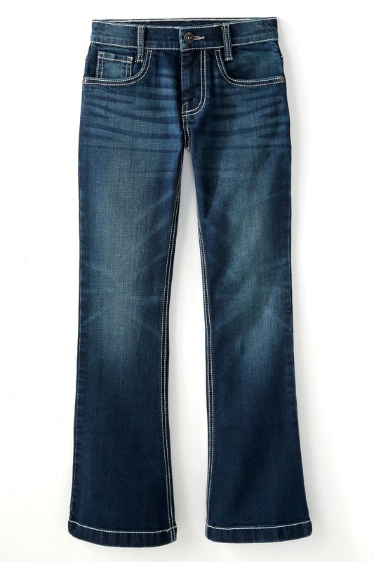 CRUEL DENIM GIRLS MID RISE SLIM FIT JEANS  - RINSE