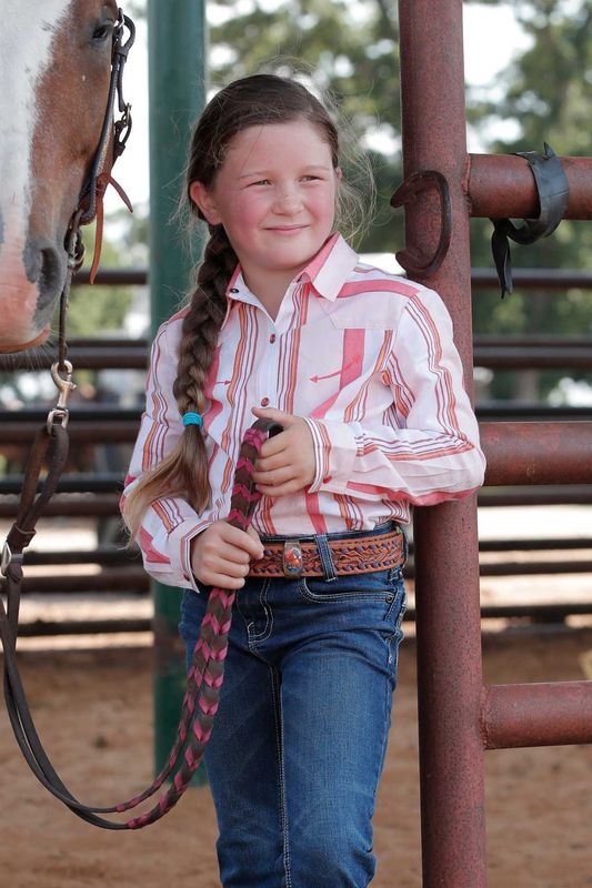 CRUEL GIRL STRIPE BUTTON DOWN SHIRT - PINK/WHITE