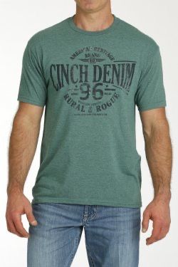 CINCH MEN&#39;S DENIM WESTERN TSHIRT