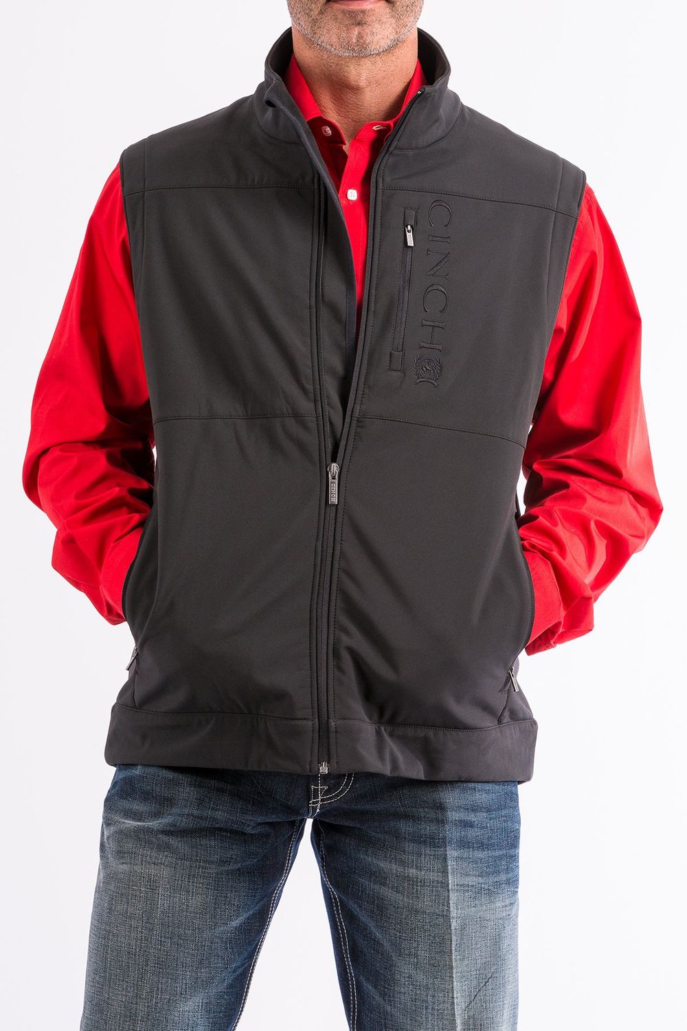 MEN&#39;S CONCEALED CARRY BLACK BONDED VEST