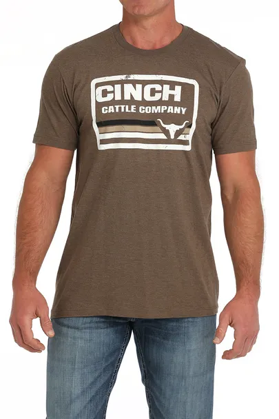 CINCH CATTLE COMPANY BROWN TEE