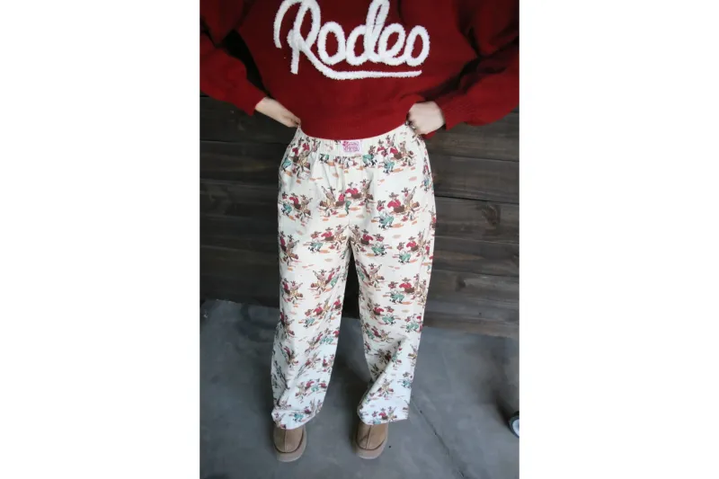Wagon Wheel Cowboy Western Pants