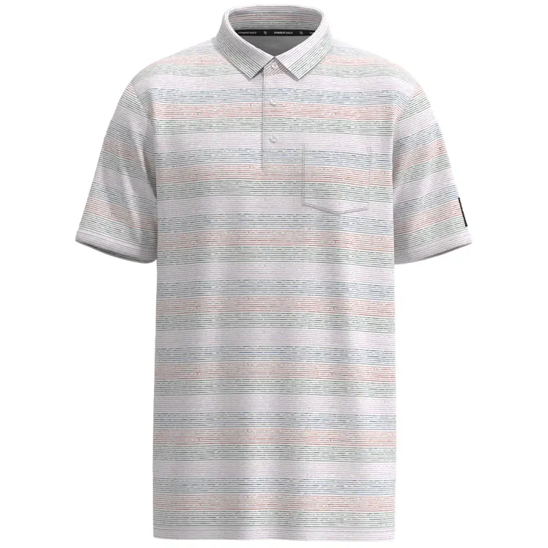 &quot;Hot Shot&quot; Multi Color Stripe Pattern Polo