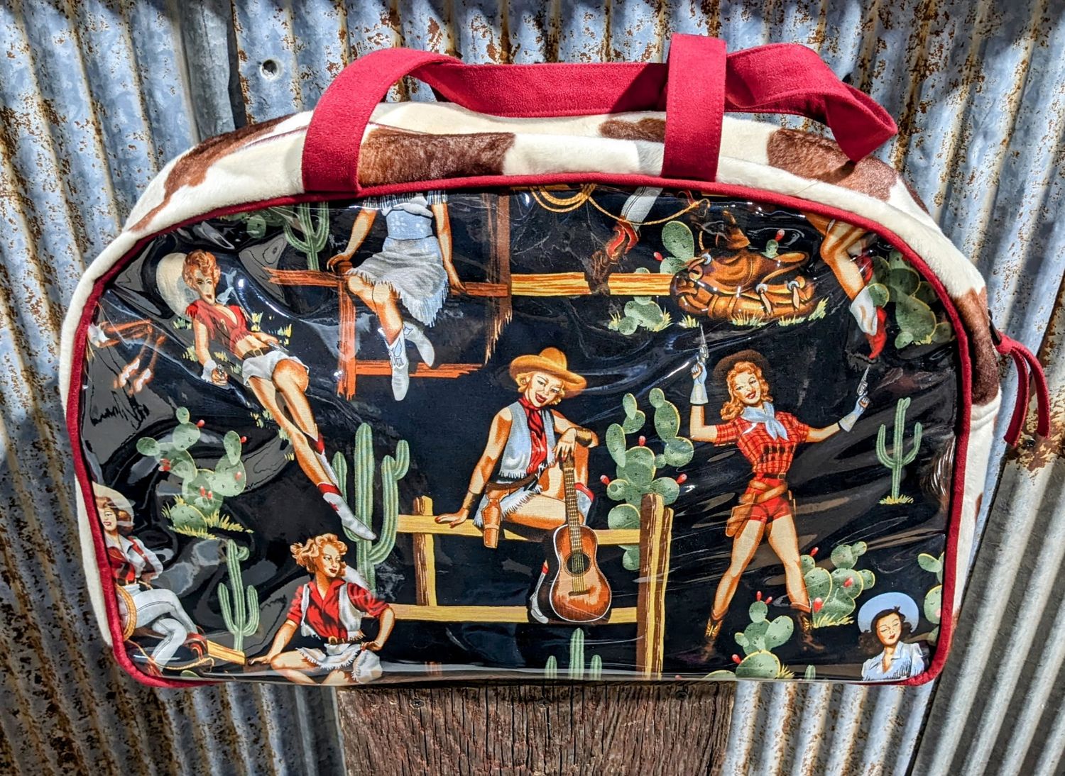 VINTAGE WEEKENDER BAG- BLACK