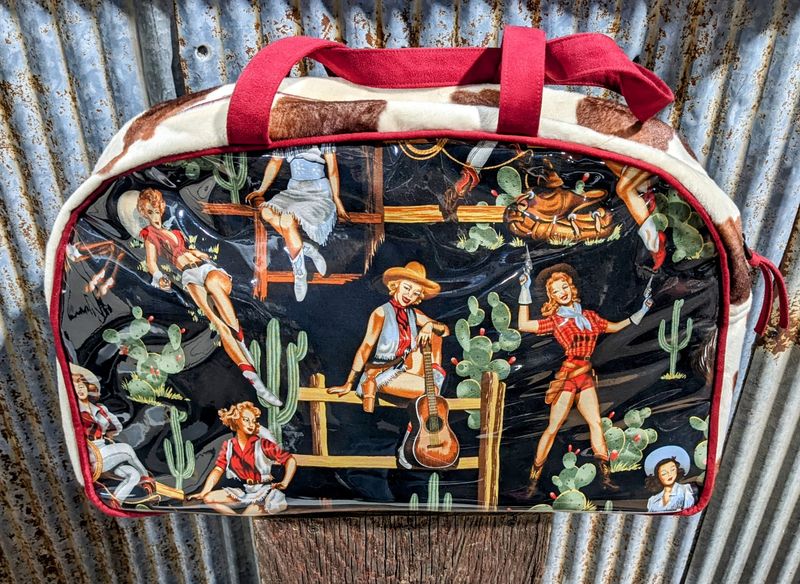 VINTAGE WEEKENDER BAG- BLACK
