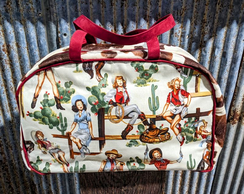 VINTAGE WEEKENDER BAG- CREAM