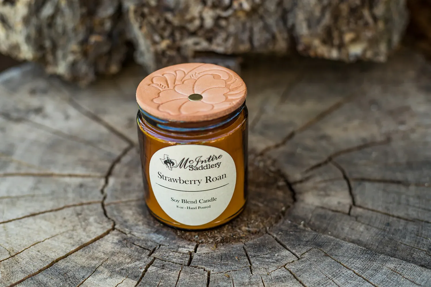CANDLE STRAWBERRY ROAN
