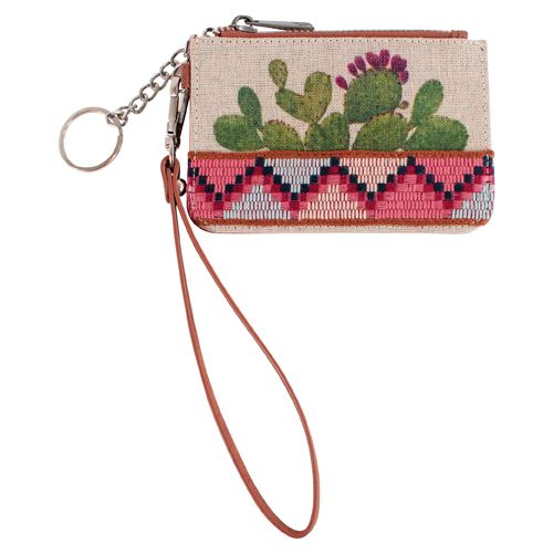 LADIES MINI CARD WALLET PRICKLY PEAR CACTUS