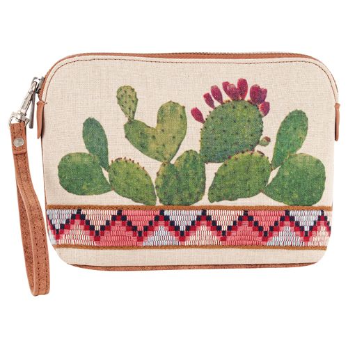 LADIES COSMETIC POUCH PRICKLY PEAR CACTUS