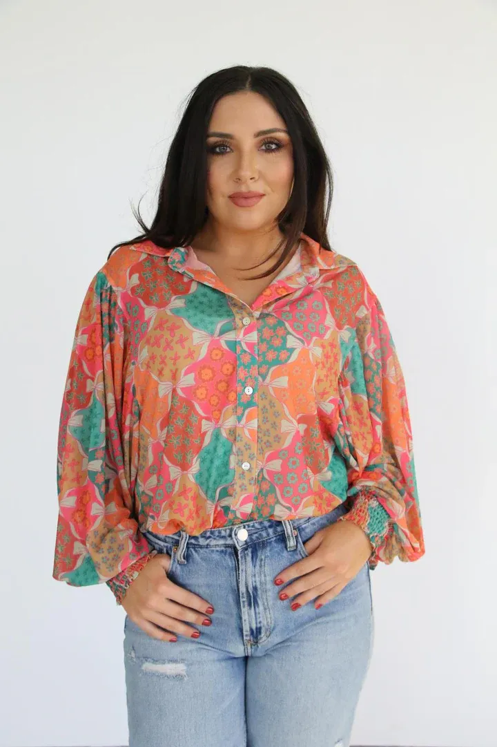 BOW MESH TOP