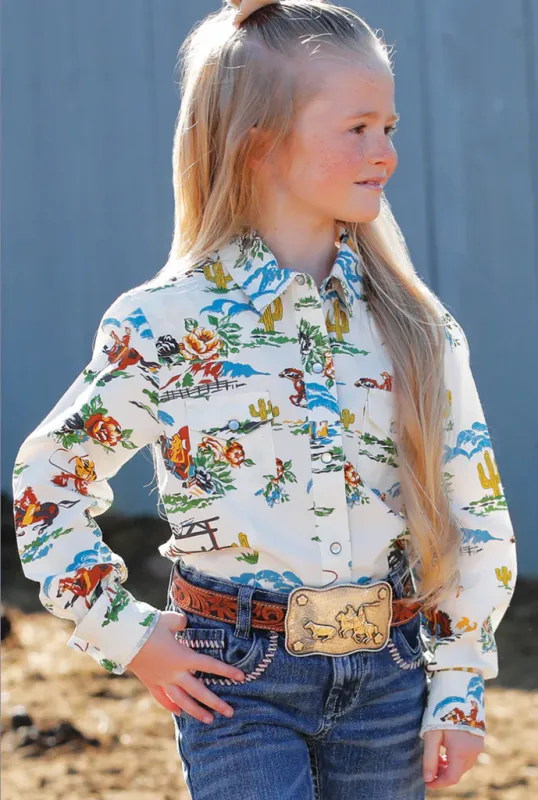 Cruel Girls Button Up L/S Shirt Girl&#39;s