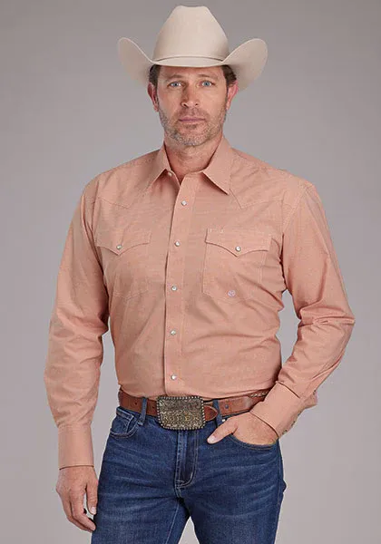 Roper Men&#39;s Minicheck - Orange