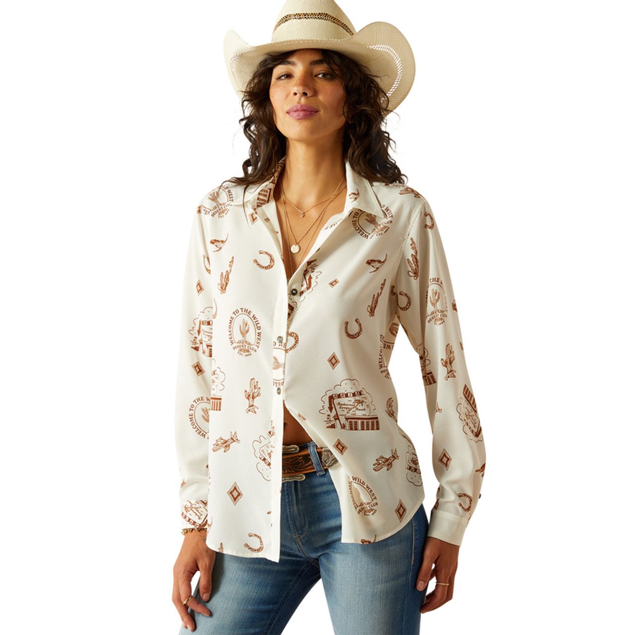 ARIAT HOMESTYLE ROAD TRIP PRINT - LADIES SHIRT